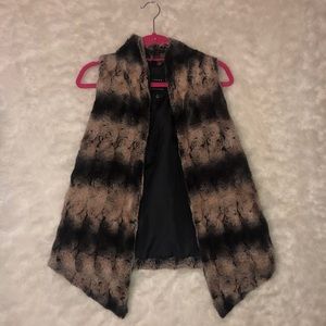 Faux fur vest